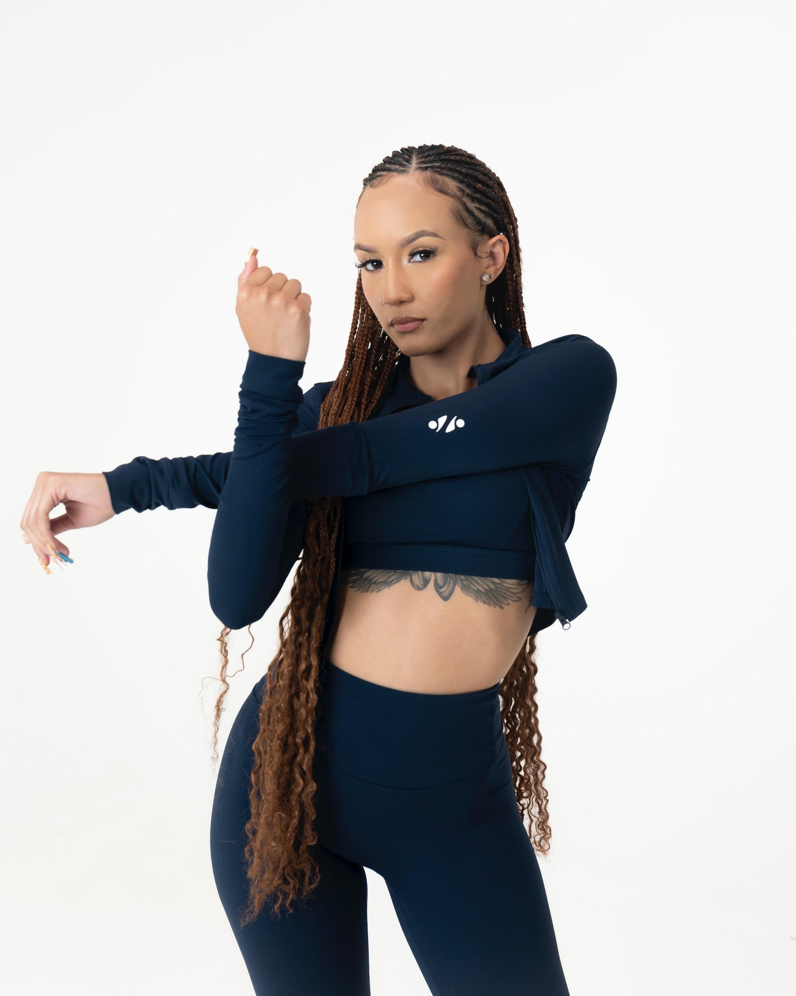 Midnight Blue S+S Cropped Sweater – Eloisa Label